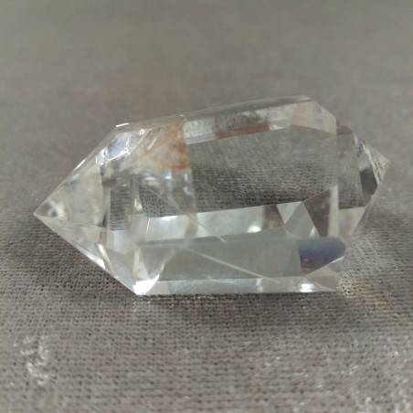 Double Terminated Clear QUARTZ Crystal Polished Point Pure Laser Crystal-2