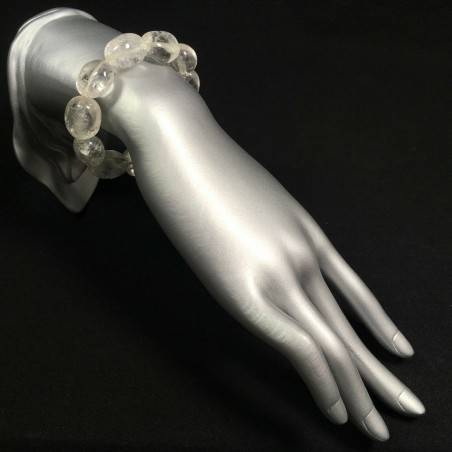 Pulsera en Cuarzo Blanco Congelado Pulsera MUJER Minerales Chakra Zen-2