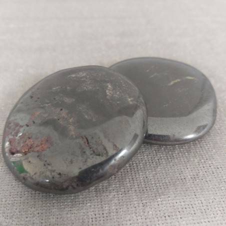 Piastra In Ematite Lucida GRANDE Saponetta Minerali Cristalli Reiki-1