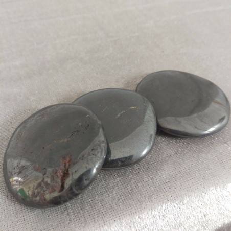 Piastra In Ematite Lucida GRANDE Saponetta Minerali Cristalli Reiki-2