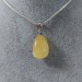 Pendant in Yellow Calcite on Sterling Silver 925 Necklace Jewel Crystal Healing Zen-1