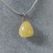 Pendant in Yellow Calcite on Sterling Silver 925 Necklace Jewel Crystal Healing Zen-3