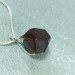 Pendant in GARNET Faceted on Sterling Silver 925 Necklace Jewel MINERALS Charm-2