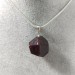Pendant in GARNET Faceted on Sterling Silver 925 Necklace Jewel MINERALS Charm-3