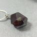 Pendant in GARNET Faceted on Sterling Silver 925 Necklace Jewel MINERALS Charm-4