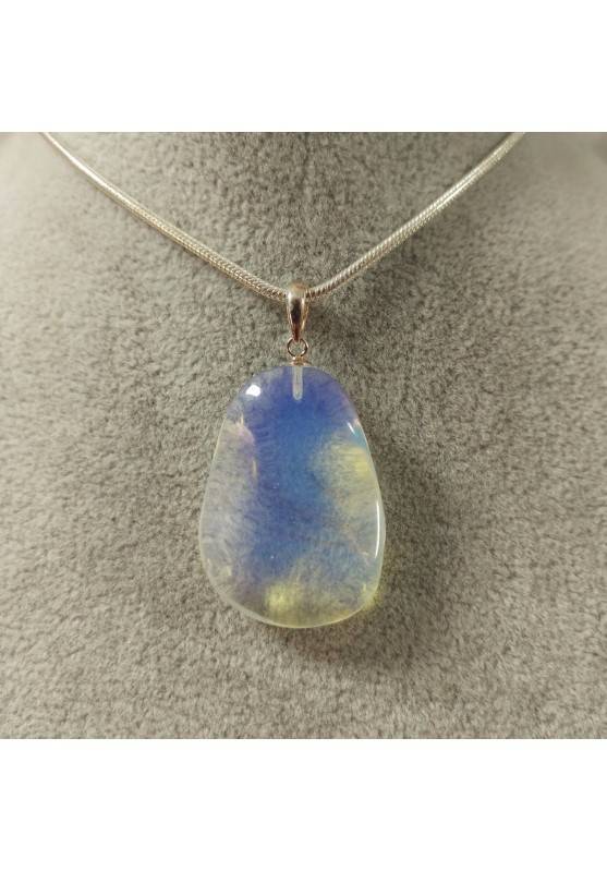 OPALITE Pendant Sterling Silver 925 - CANCER VIRGO LIBRA MINERALS Crystal Healing-1
