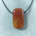 Pendentif GEMME de Agate Cornaline Grand Collier Charm Pendentif Minéraux Chakra-1