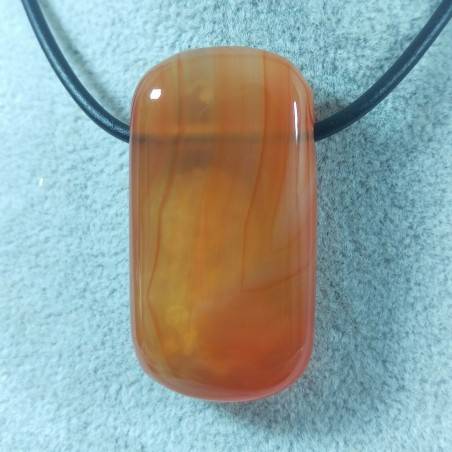 Pendentif GEMME de Agate Cornaline Grand Collier Charm Pendentif Minéraux Chakra-2