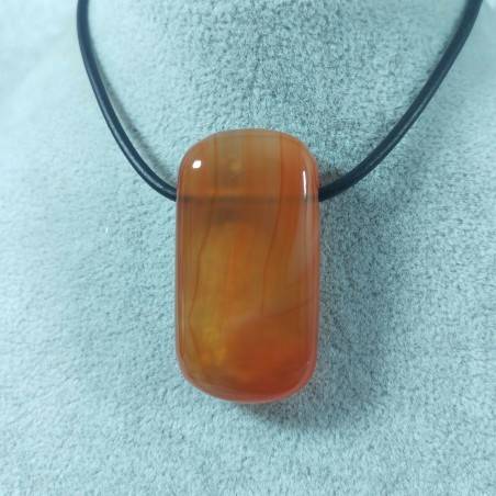 Pendentif GEMME de Agate Cornaline Grand Collier Charm Pendentif Minéraux Chakra-3
