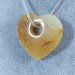 Collana Cuor di CALCITE Gialla Cuore Ciondolo RARO Cristallo Regalo Cristalli A+-1