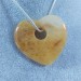 Collana Cuor di CALCITE Gialla Cuore Ciondolo RARO Cristallo Regalo Cristalli A+-2