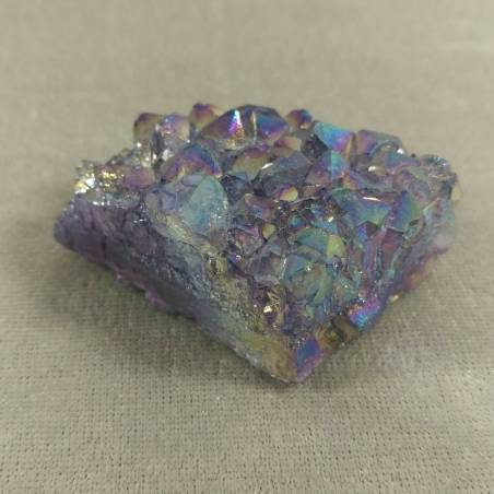 Druzy in RAINBOW AMETHYST with AQUA AURA MINERALS Chakra Crystal Healing Zen-3