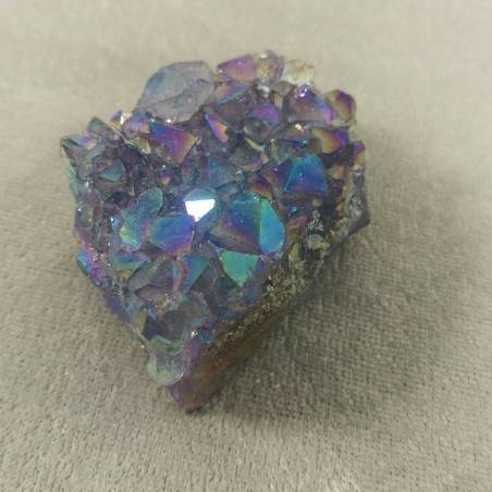 Druzy in RAINBOW AMETHYST with AQUA AURA MINERALS Chakra Crystal Healing Zen-4