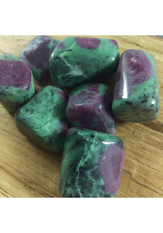 ZOISITE con RUBINO Minerale BURATTATO GRANDE Cristalloterapia Chakra QUALITA' A+-1