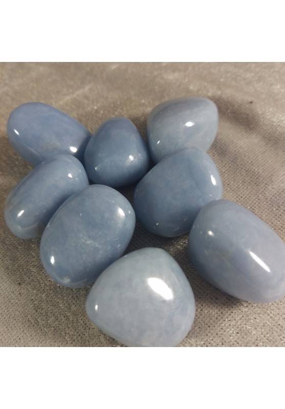 Tumbled ANGELITE Crystal  Minerals Tumble Stones Crystal Healing-1