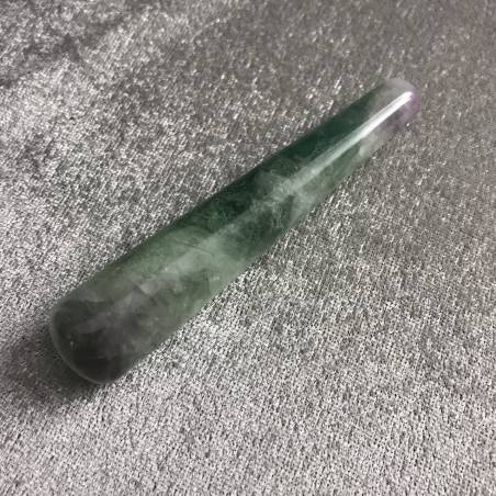 PROFESSIONAL Massage Stone Rainbow FLUORITE Cylinder Crystal Healing Chakra-2