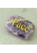 AMETHYST Crystal Peace Palmstone Tumbled Stone Plate Crystal Healing MINERALS A+-4