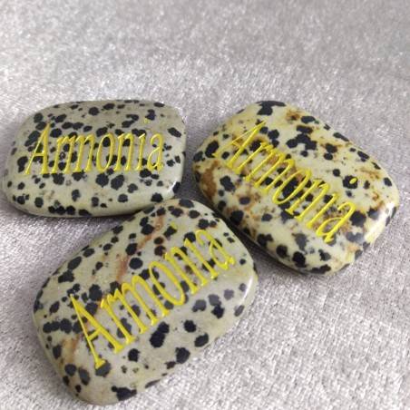 Palmstone of ARMONY JASPER Dalmatina Dalmata Crystal Healing Plate Chakra-1