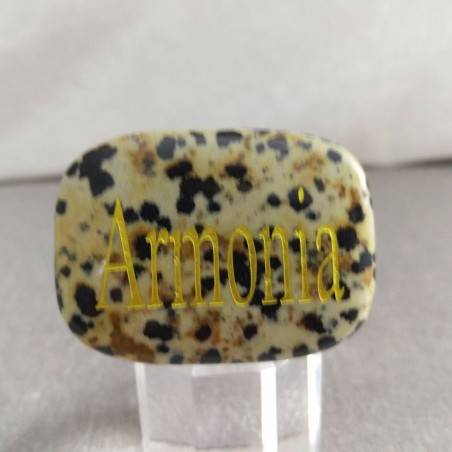 Palmstone of ARMONY JASPER Dalmatina Dalmata Crystal Healing Plate Chakra-2