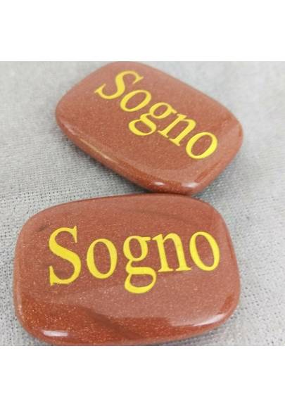 Palmstone of DREAM in Red SUNSTONE Crystal Healing Plate Gift Idea Zen-1