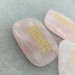 Palmstone LOVE in Rose Quartz Crystal Healing Plate Gift Idea Zen Chakra-1