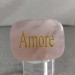 Palmstone LOVE in Rose Quartz Crystal Healing Plate Gift Idea Zen Chakra-2