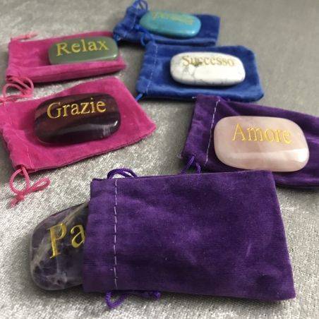 Palmstone LOVE in Rose Quartz Crystal Healing Plate Gift Idea Zen Chakra-4