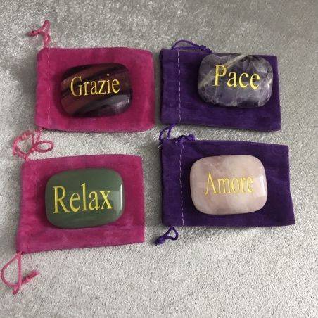 Palmstone LOVE in Rose Quartz Crystal Healing Plate Gift Idea Zen Chakra-5
