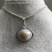 Ciondolo in Agata OCCHIO di BUDDHA Chiaro Collana Cristalloterapia Chakra Reiki-2