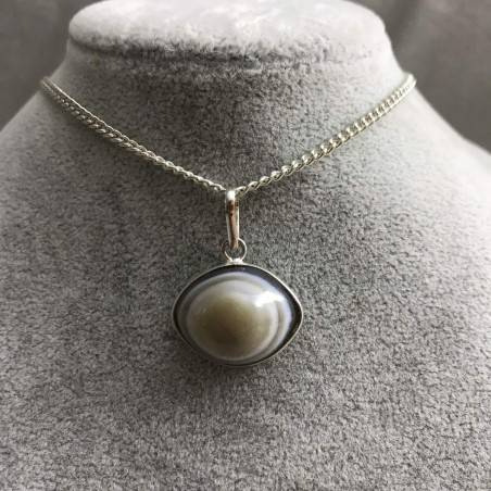 Buddha Eye’s Pendant Clear AGATE Necklace Crystal Healing Chakra Reiki-3