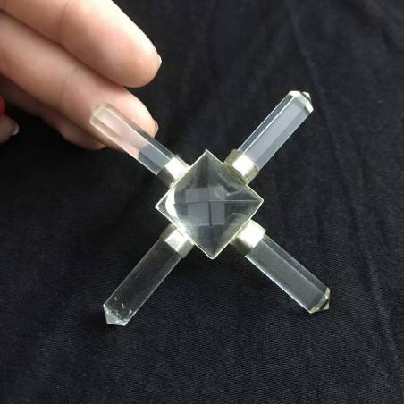 Clean Energy Generator in Hyaline Quartz PYRAMID Chakra Crystal Healing MINERALS-4