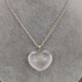 HYALINE Quartz Heart Pendant Sterling Silver 925 Necklace Chain Rock CRYSTAL-2