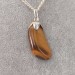 Pendentif Fleur de Oeil du Tigre Argenté Collier Chakra Cristal thérapie Zen-1