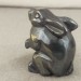 Rabbit in Hematite Home Animals Crystal Healing MINERALS Polished Reiki Aura-3