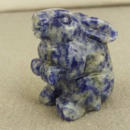 Rabbit in Sodalite Home Animals Crystal Healing MINERALS Polished Reiki Zen-3