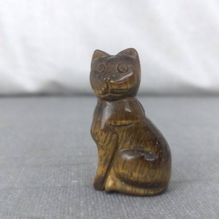 TIGER'S EYE Cat Home Animals Crystal Healing Minerals Polished Reiki-2