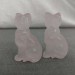 Rose Quartz Cat Home Animals Crystal Healing MINERALS Polished Reiki Zen-1