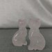Rose Quartz Cat Home Animals Crystal Healing MINERALS Polished Reiki Zen-6