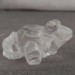 Frog in Hyaline Quartz o Rock CRYSTAL Animals Chakra Buddha MINERALS-1