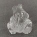 Frog in Hyaline Quartz o Rock CRYSTAL Animals Chakra Buddha MINERALS-3