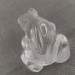 Frog in Hyaline Quartz o Rock CRYSTAL Animals Chakra Buddha MINERALS-6
