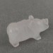 Rhinoceros in Rose Quartz Polished Animals Stone Chakra Buddha Feng Shui A+-3