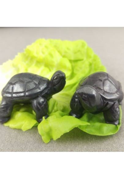 Heart Turtle in Hematite Natural Animals Chakra Buddha Feng Shui Wicca Zen-1