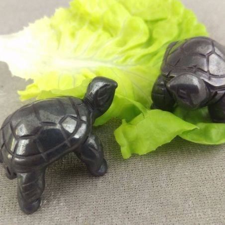 Heart Turtle in Hematite Natural Animals Chakra Buddha Feng Shui Wicca Zen-3