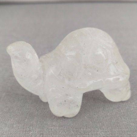 BIG Turtle in Hyaline Quartz Tumbled Rock CRYSTAL Spiriti Chakra A+-2