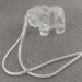 Elephant Pendant in Hyaline Quartz Necklace Rock CRYSTAL Crystal Healing-4