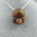 Turtle Pendant in TIGER'S EYE Necklace Crystal Healing Jewels Chakra-2