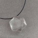 Pendant Faceted STAR in PURE Hyaline Quartz ROCK CRYSTAL with Filo Gift Idea Necklace-4