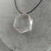Pendant Faceted STAR in PURE Hyaline Quartz ROCK CRYSTAL with Filo Gift Idea Necklace-5