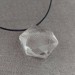 Pendant Faceted STAR in PURE Hyaline Quartz ROCK CRYSTAL with Filo Gift Idea Necklace-6